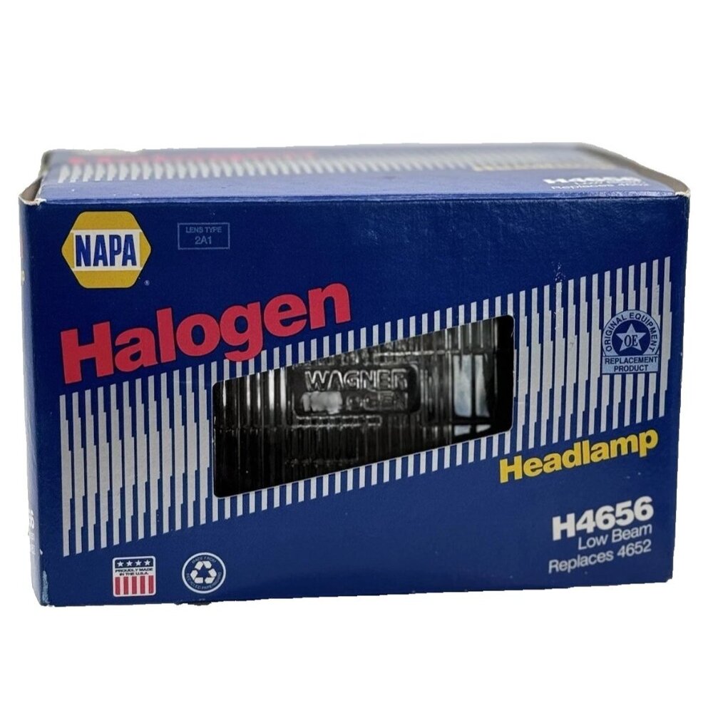 Napa Halogen Headlamp H4656 Low Beam NEW Replaces 4652